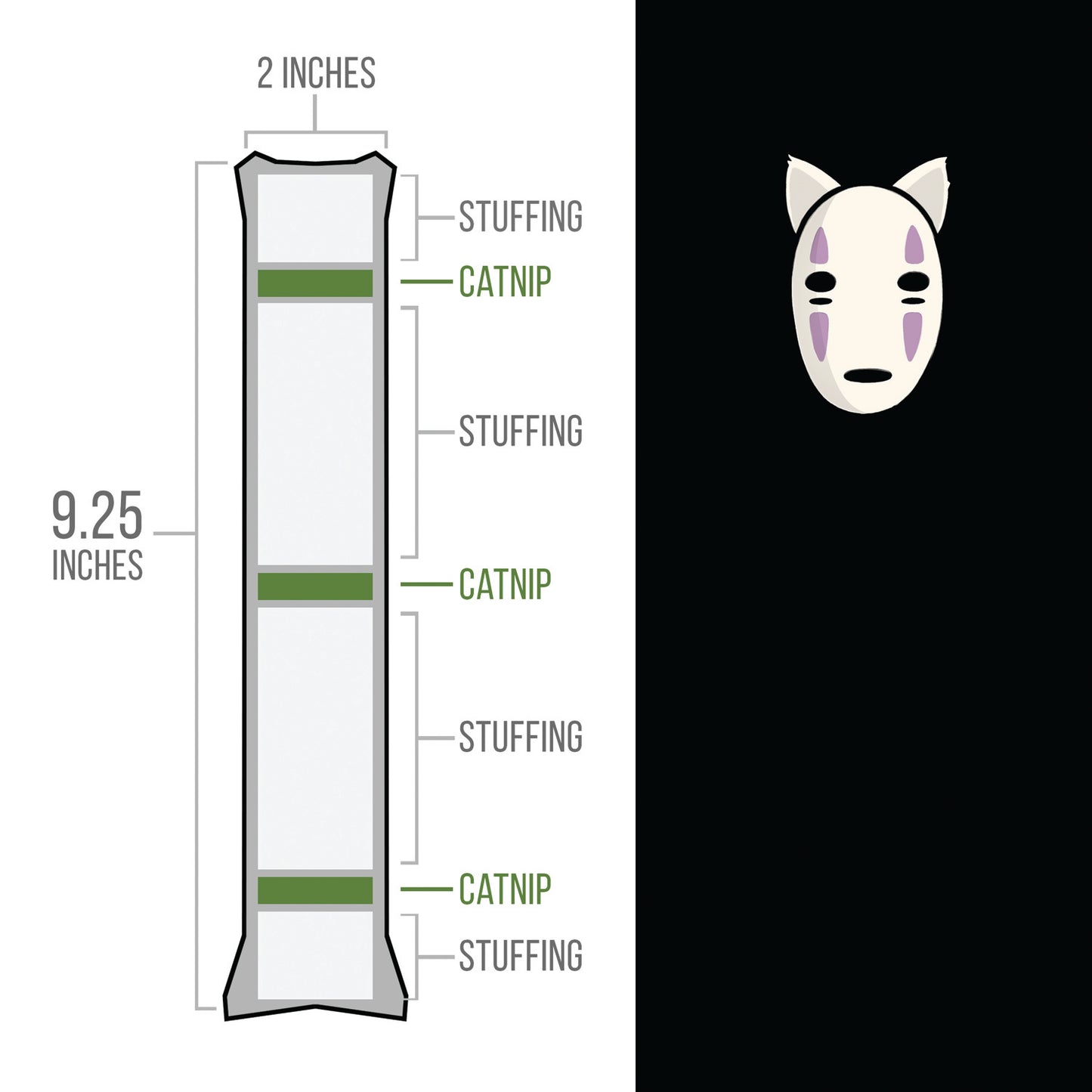 Anime - NoFace Catnip Body Pillow