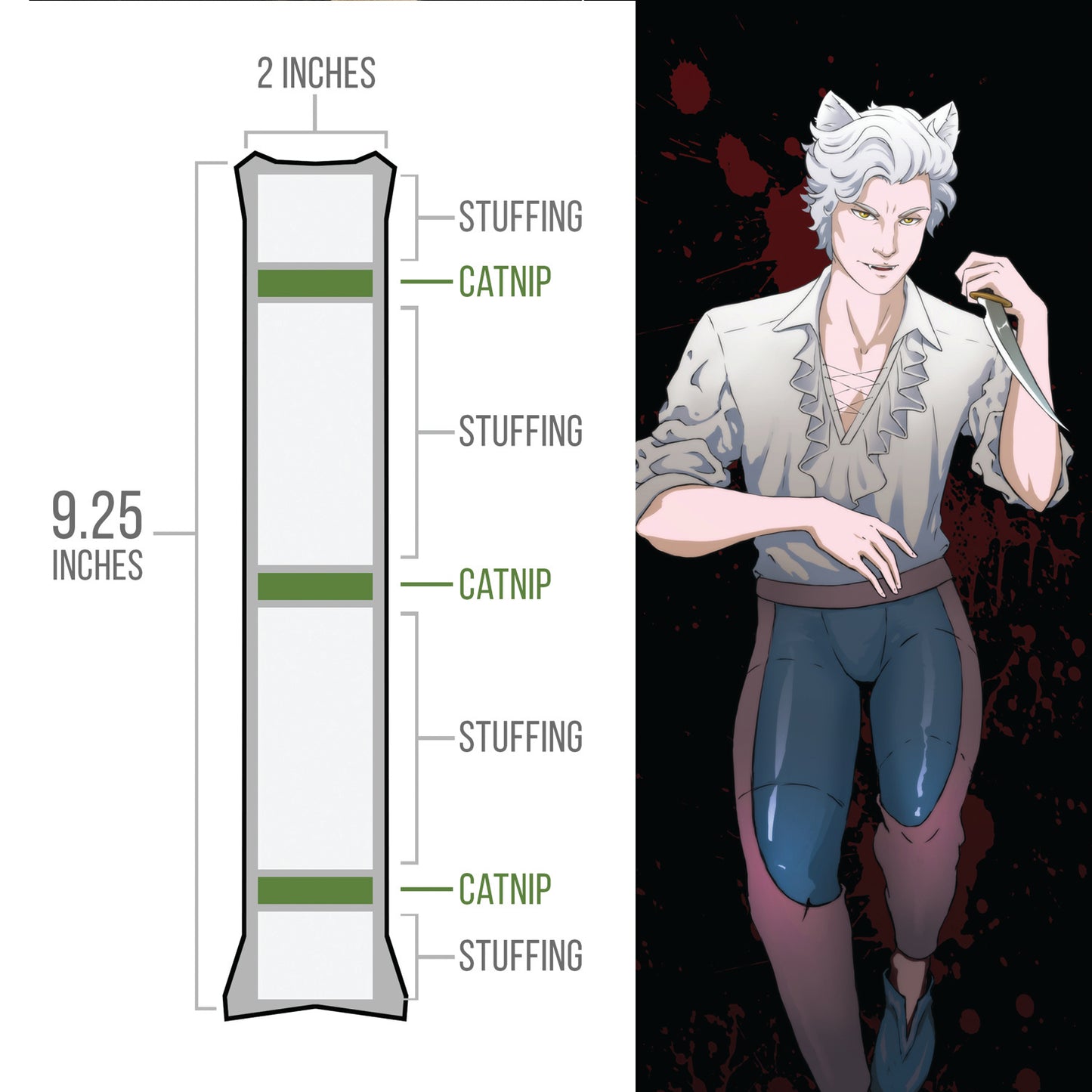 BG3 - Astation Catnip Body Pillow