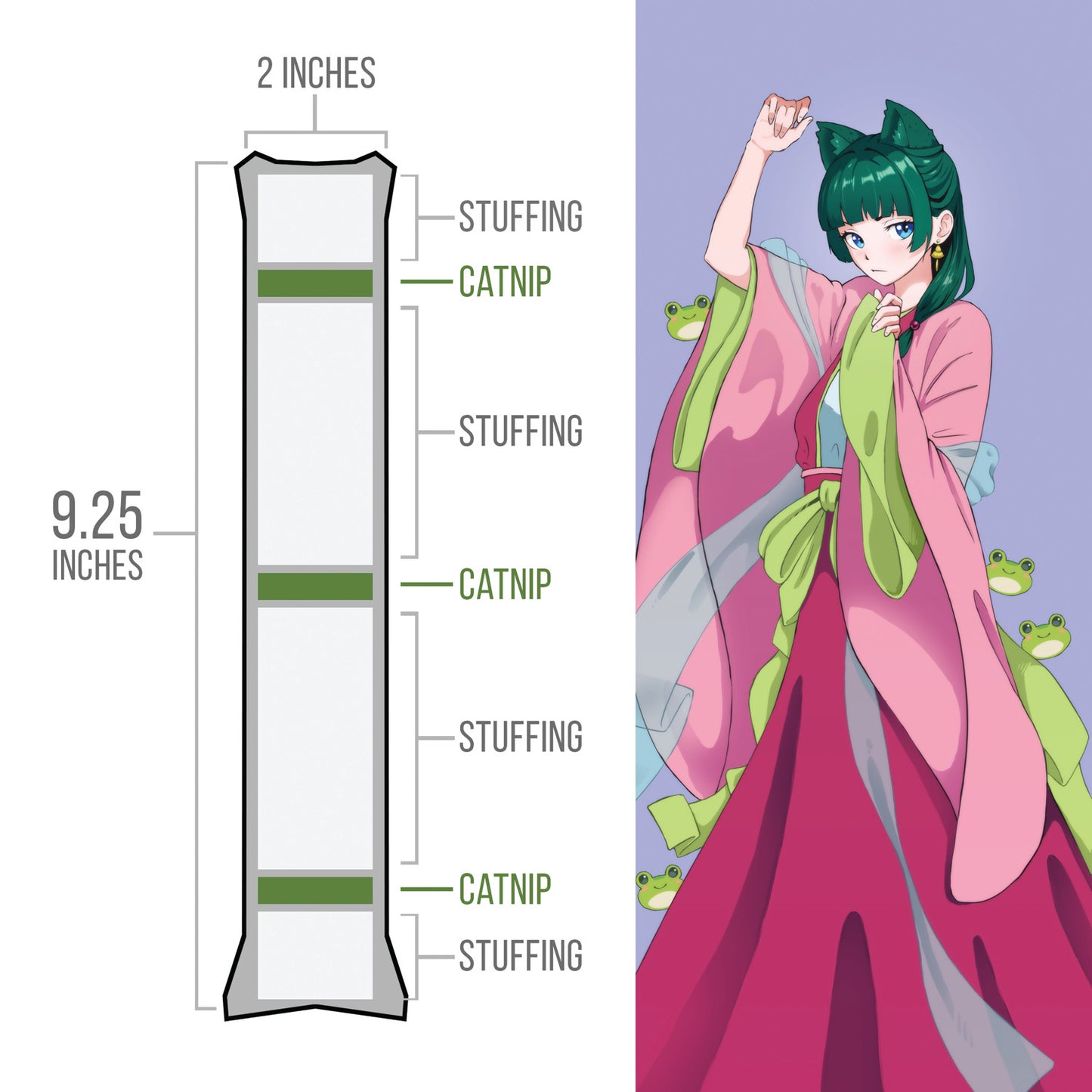Anime - Mao Mao Catnip Body Pillow