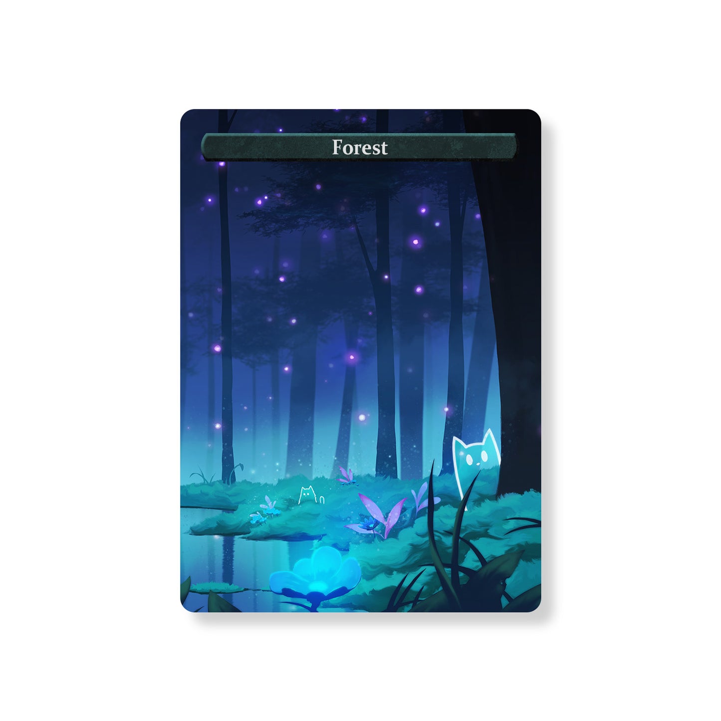 ManaCat Forest - Land Proxy Set