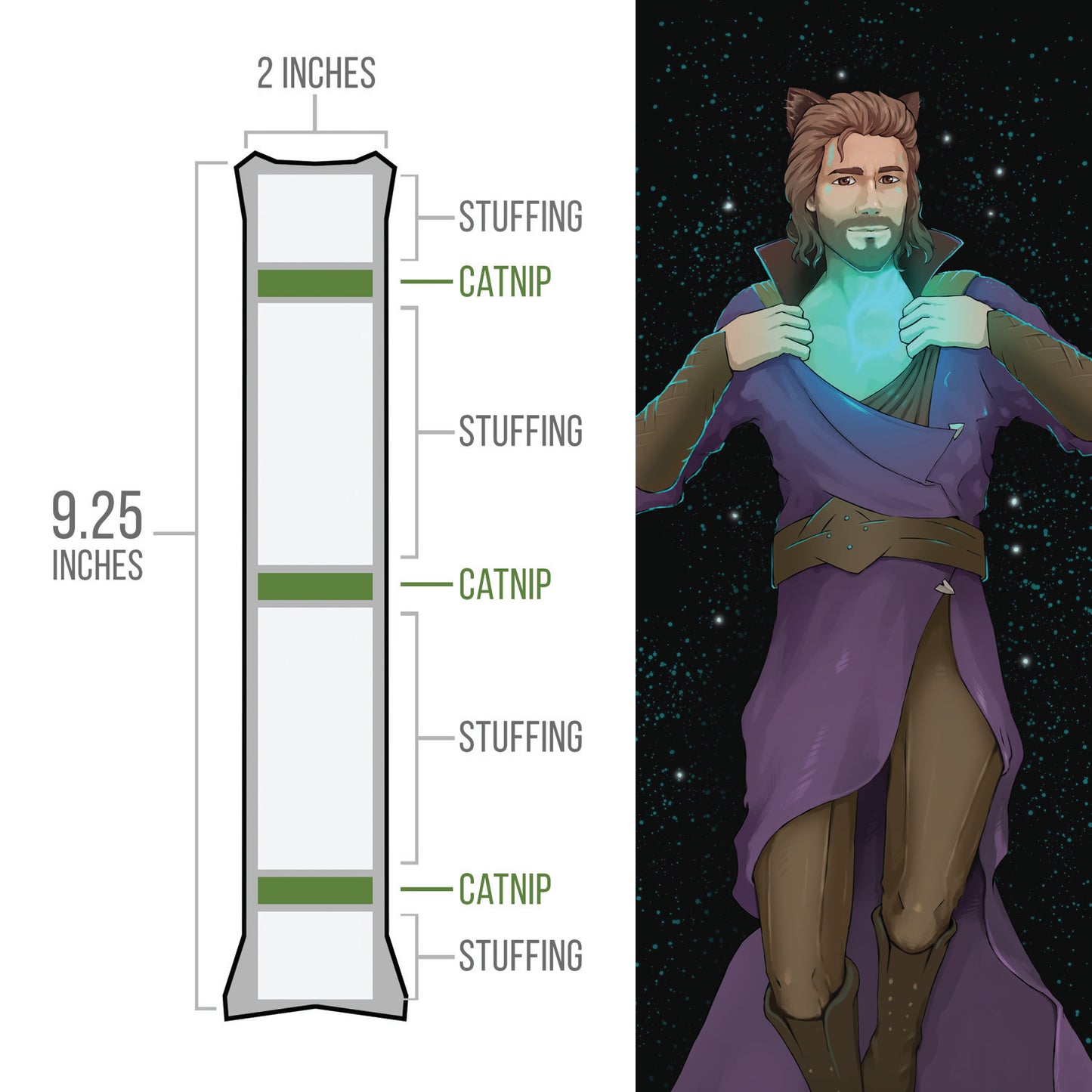 BG3 - Gale Catnip Body Pillow