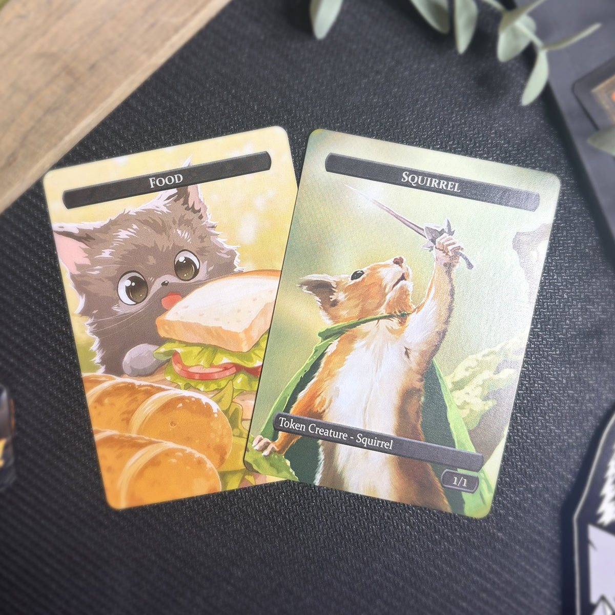 Squirrel & Food Token Set