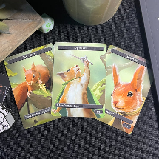 Squirrel & Food Token Set