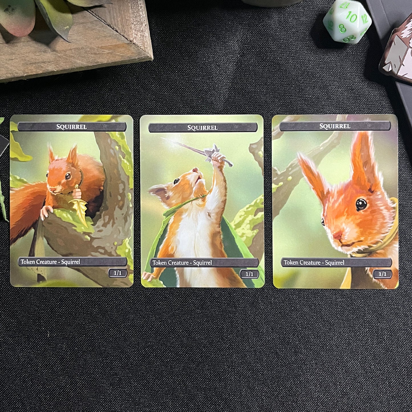 Squirrel & Food Token Set