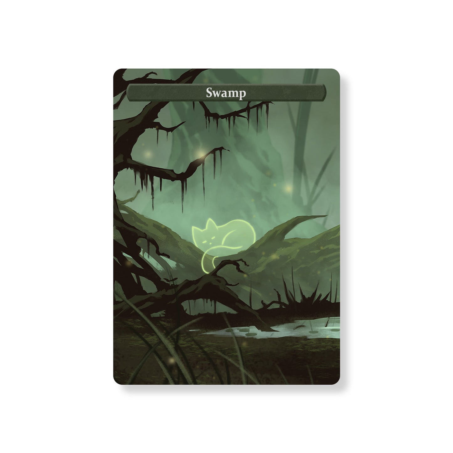 ManaCat Swamp - Land Proxy Set