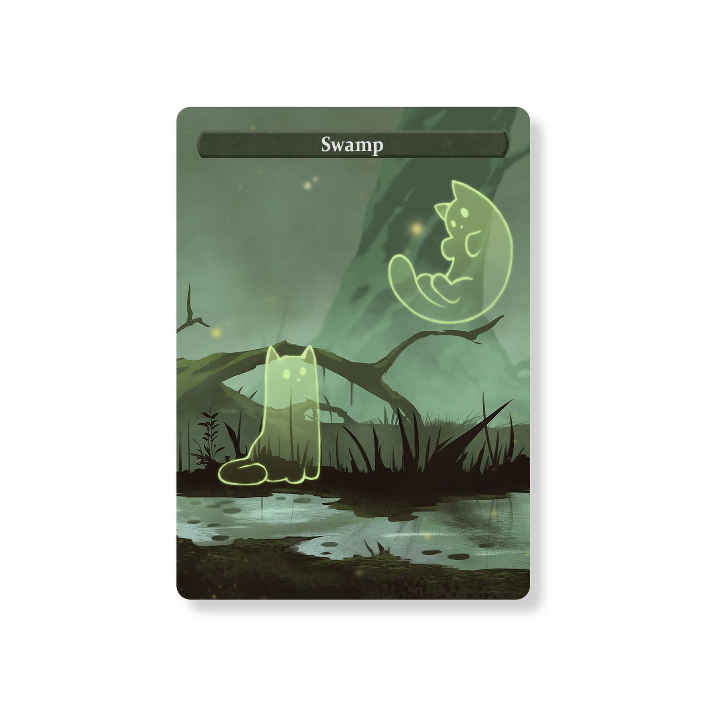 ManaCat Swamp - Land Proxy Set