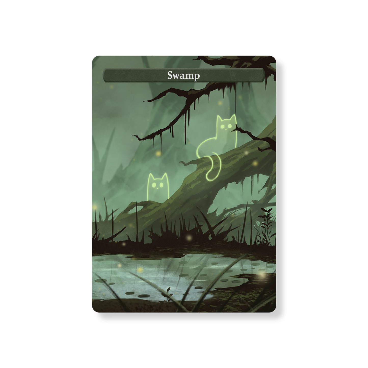 ManaCat Swamp - Land Proxy Set