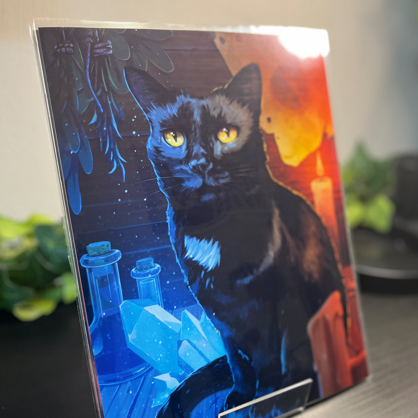 Cat Familiar Prints - Black Cat